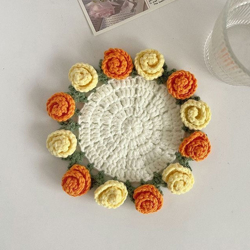 Kreativer Rosenstrauß aus Wolle☕🌹