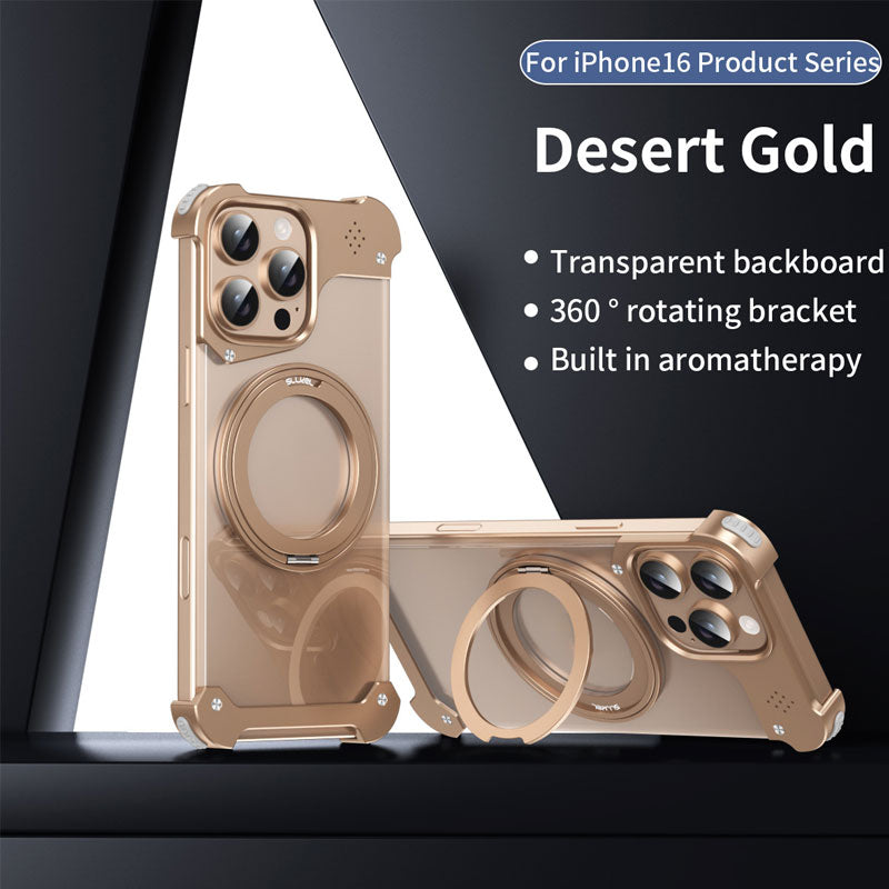 Magnetische Metallhalterung Transparente Handytasche