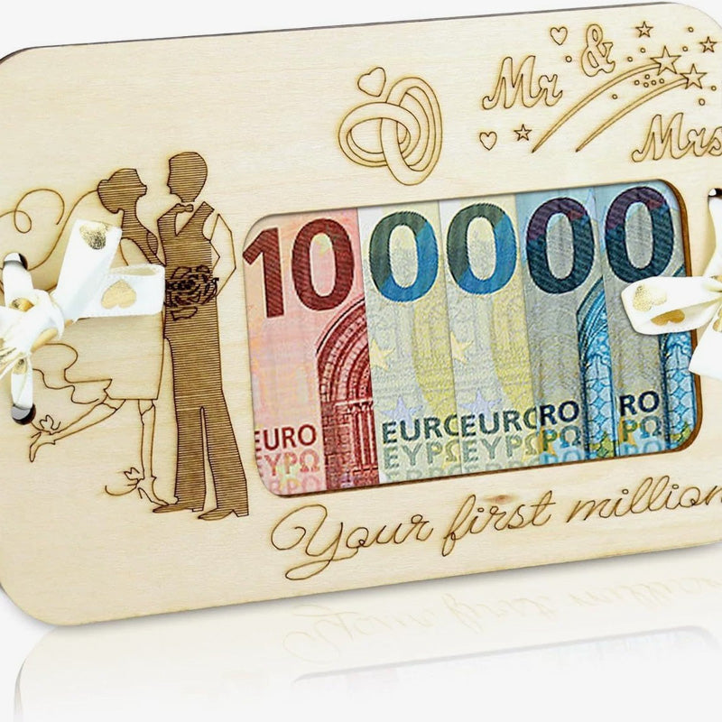 Hölzerne Brieftasche Kreatives Geldgeschenk