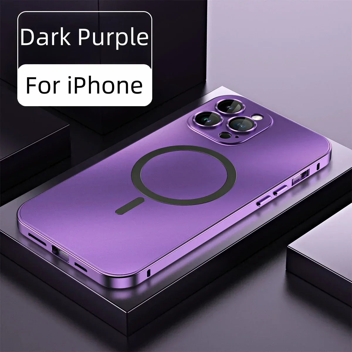 Einfache magnetische Handyhülle aus Metall für das iPhone