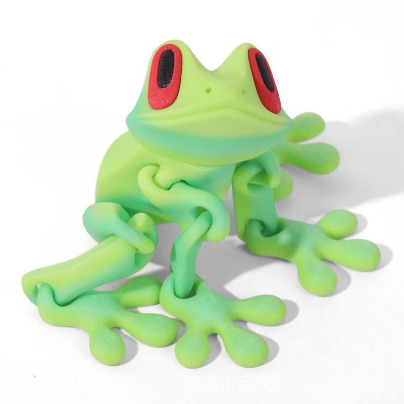 3D-gedruckter magnetischer Frosch-Kühlschrankmagnet