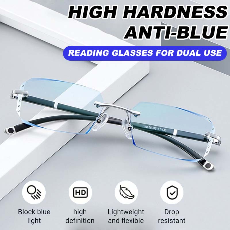 HOHE HÄRTE ANTI-BLAUE LESEBRILLE FÜR DOPPELTEN GEBRAUCH