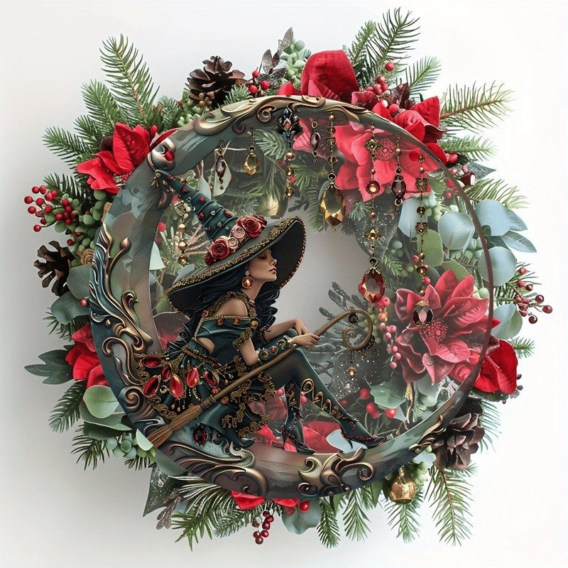 Witch Themed Door Hanging/đ§ââïžSchöne Hexe â personalisiertes Hexen-SonnenfĂ€nger-Ornament zum AufhĂ€ngen im Fenster