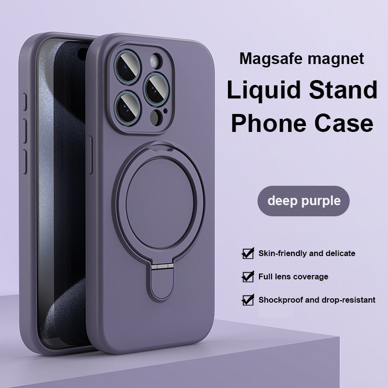 Liquid Silicone Case - Integrierter Ständer & MagSafe-kompatibel