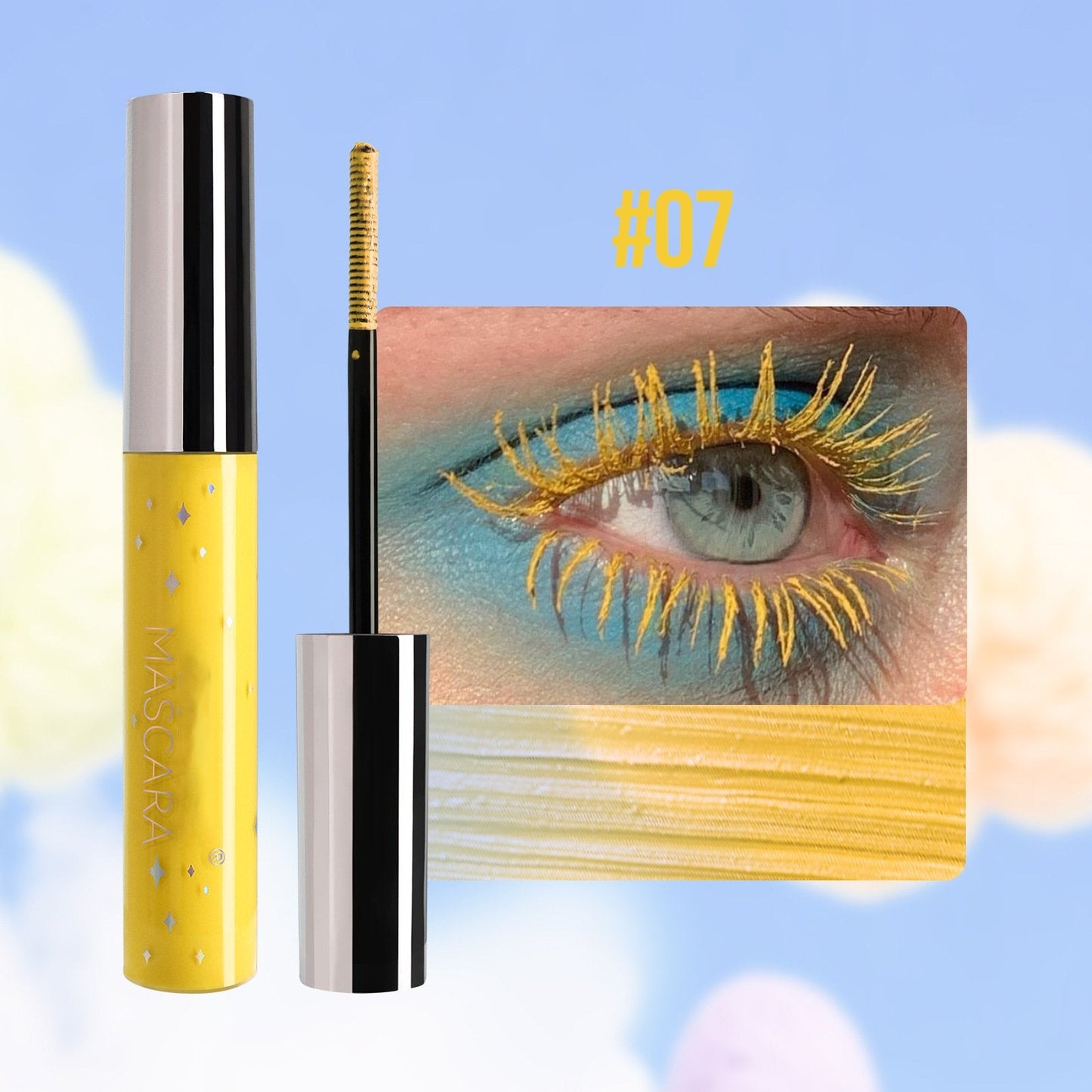 Farbenfrohe Glitzer-Mascara/Colorful Glitter Mascara