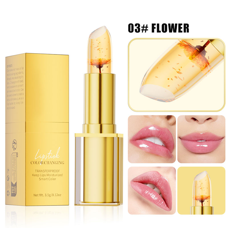 pH-Wert farbwechselnder, goldfarbener Lippenstift / übertragungsfester pH-Lippenstift