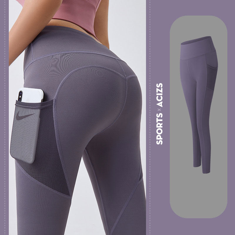 Lauf-Leggings für Hüftstraffung mit Tasche