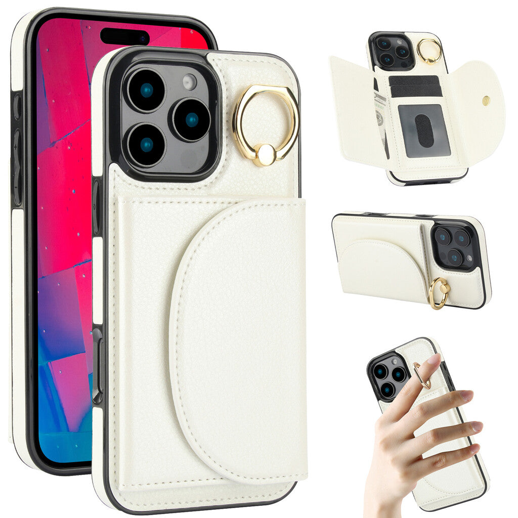 Ringhalterhülle / iPhone 17 Pro Max Ständerhülle mit Kartensteckplatz