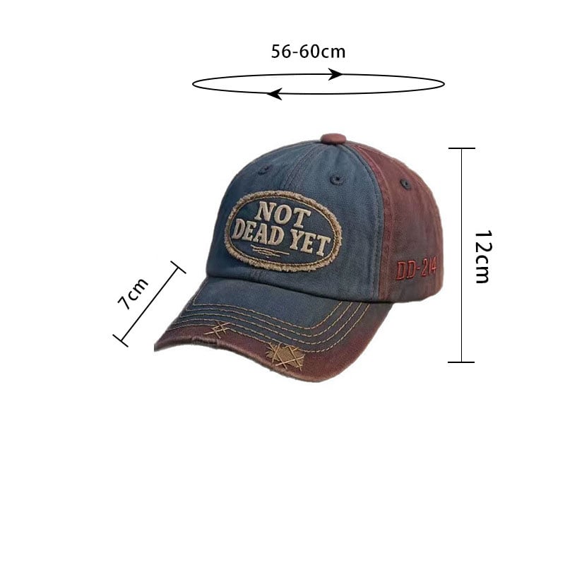 NOT DEAD YET – Vintage gewaschene Baseballkappe