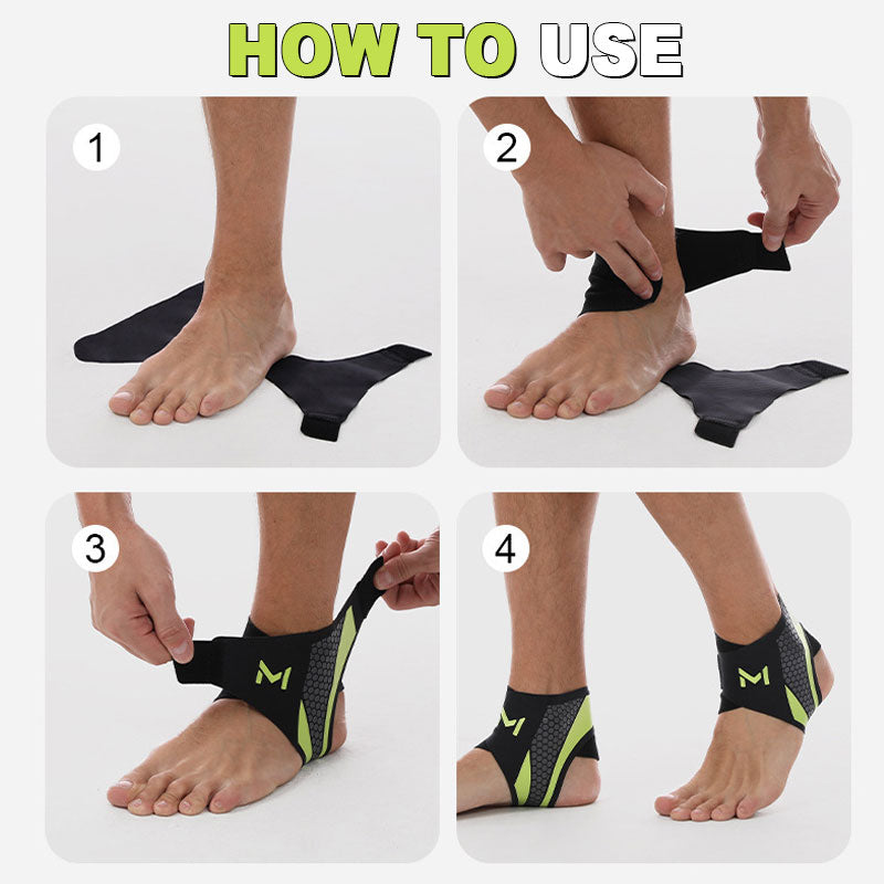 🦶 Leichte Kompressionsbandage für den Knöchel
