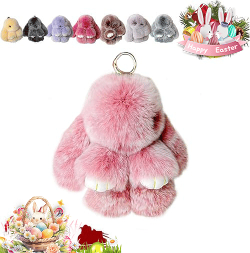 🐰Süßer Osterhasen-Plüschschlüsselanhänger – Geschenkoption in Blechdose, 🎁Süße Osterüberraschung