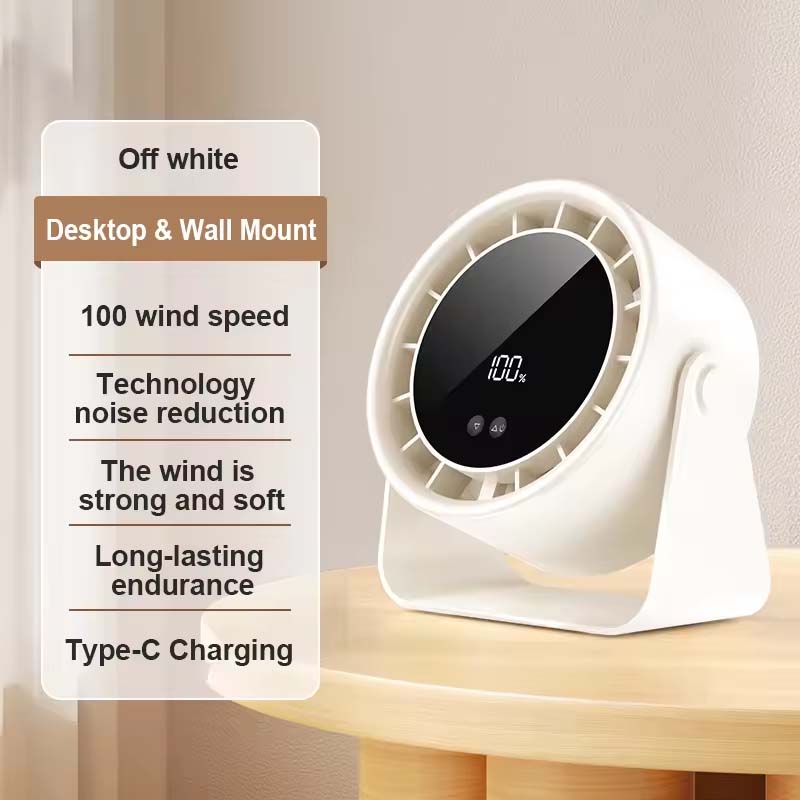 🌬️Digital Display Turbo-Umwälzlüfter (Tisch-/Wandmontage) 🌬️