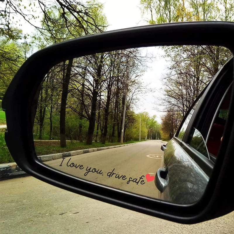 “I Love You Drive Safe“ Mirror stickers/„I Love You Drive Safe“ Autoaufkleber