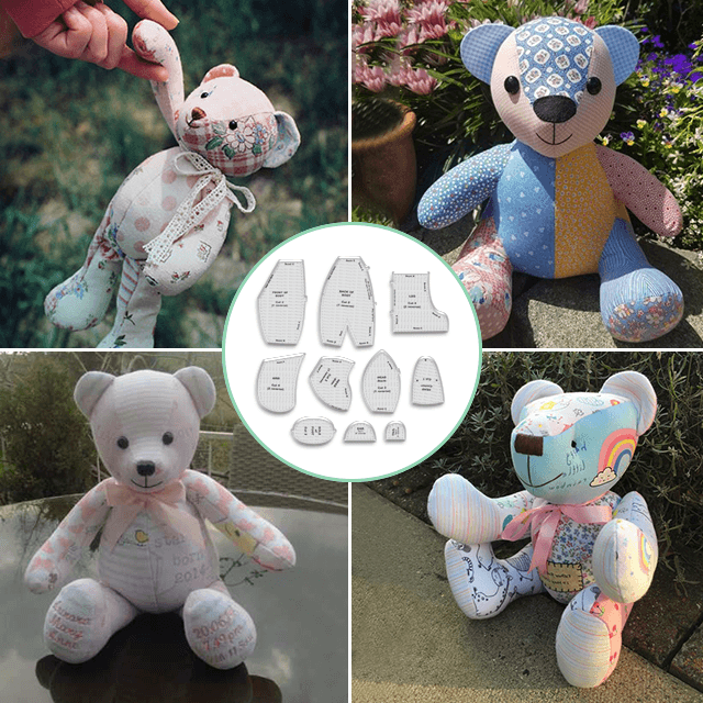 🎄Memory Bear Schablonenlineal-Set