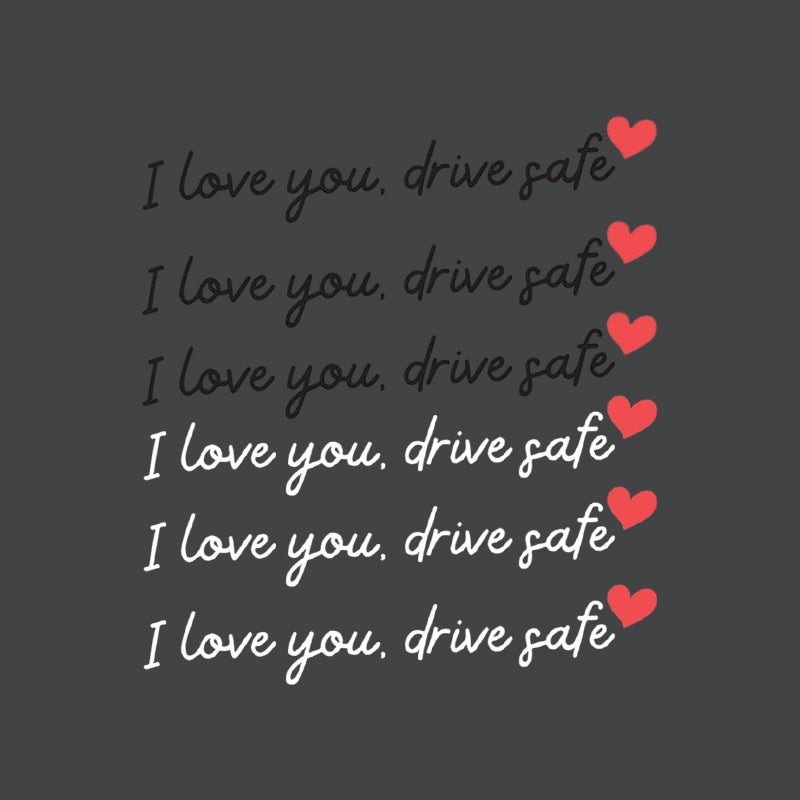 “I Love You Drive Safe“ Mirror stickers/„I Love You Drive Safe“ Autoaufkleber