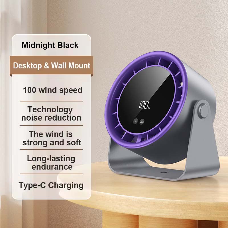 🌬️Digital Display Turbo-Umwälzlüfter (Tisch-/Wandmontage) 🌬️