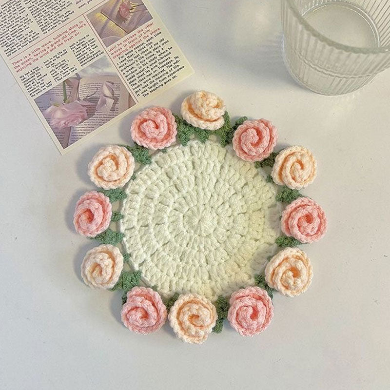 Kreativer Rosenstrauß aus Wolle☕🌹