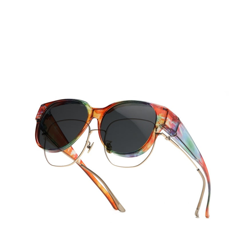 😎Sonnenbrille mit UV400-Schutz, passend für Überbrillen