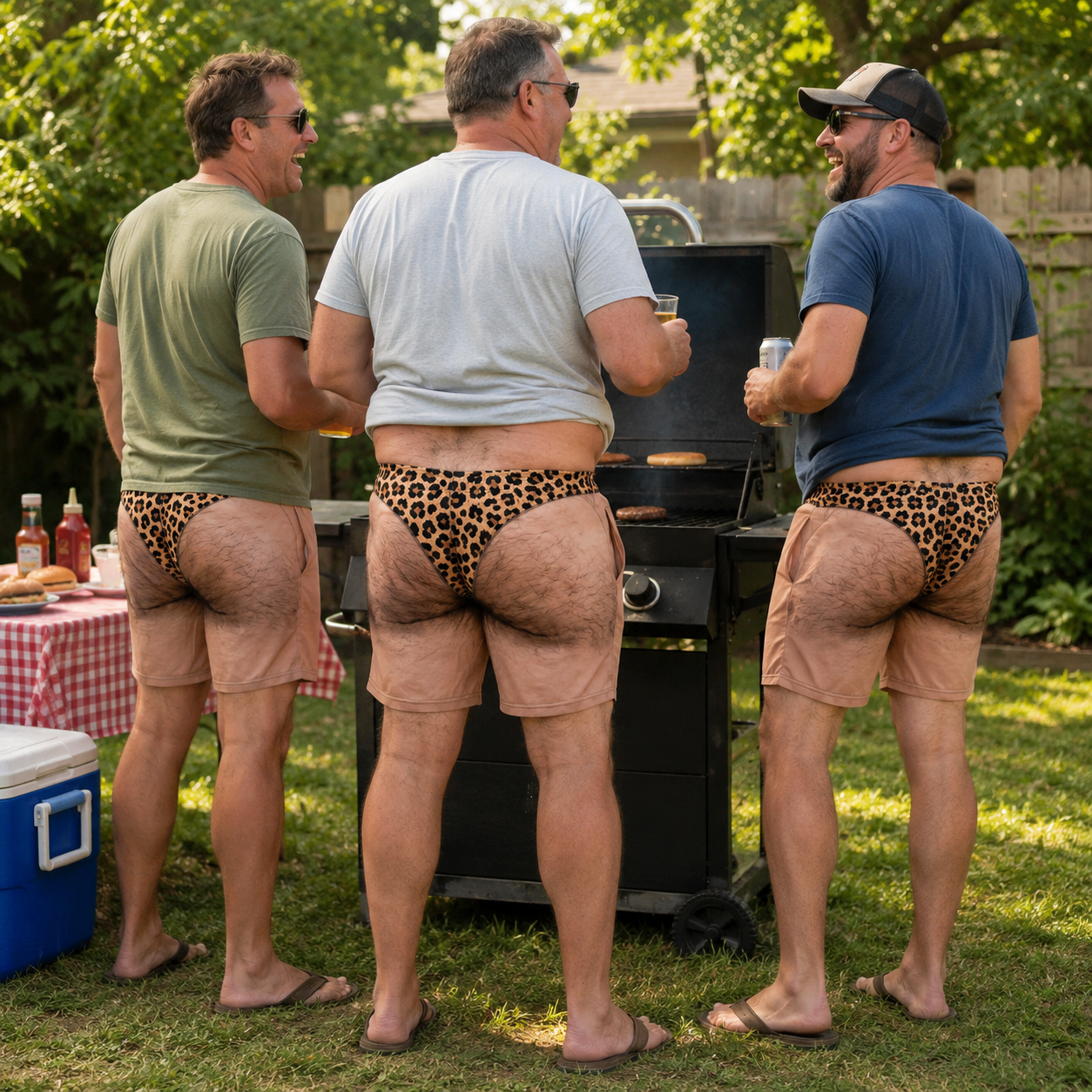 Die „Cheeky Commando“-Spaß-Badehose – sorgt garantiert für staunende Blicke!