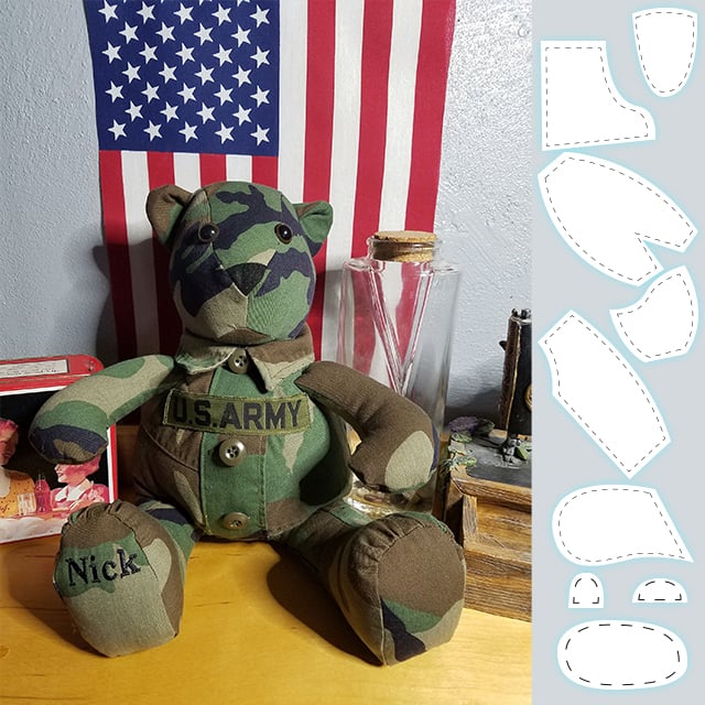 🎄Memory Bear Schablonenlineal-Set