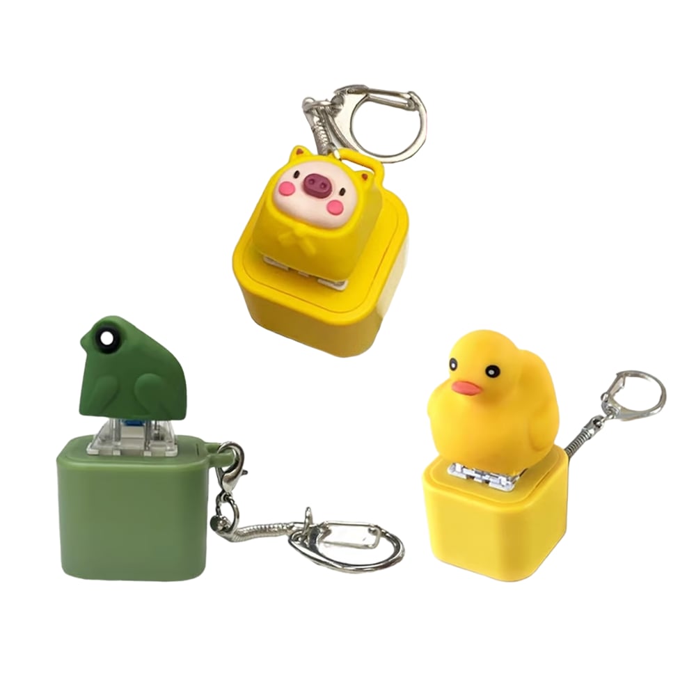 🐸Froschquakendes Fidget-Spielzeug – Wiederaufladbarer Froschquak-Schlüsselanhänger, Stressabbau durch Froschquaken mit bunten Lichtern, lustiges und tragbares Spielzeug zur Linderung von Angstzuständen
