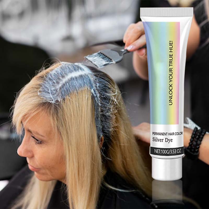 2-in-1 Natürlicher Essenzen-Extrakt Silber Haarfarbe/2-in-1 Natürlicher Essenzen-Extrakt Silber Haarfarbe