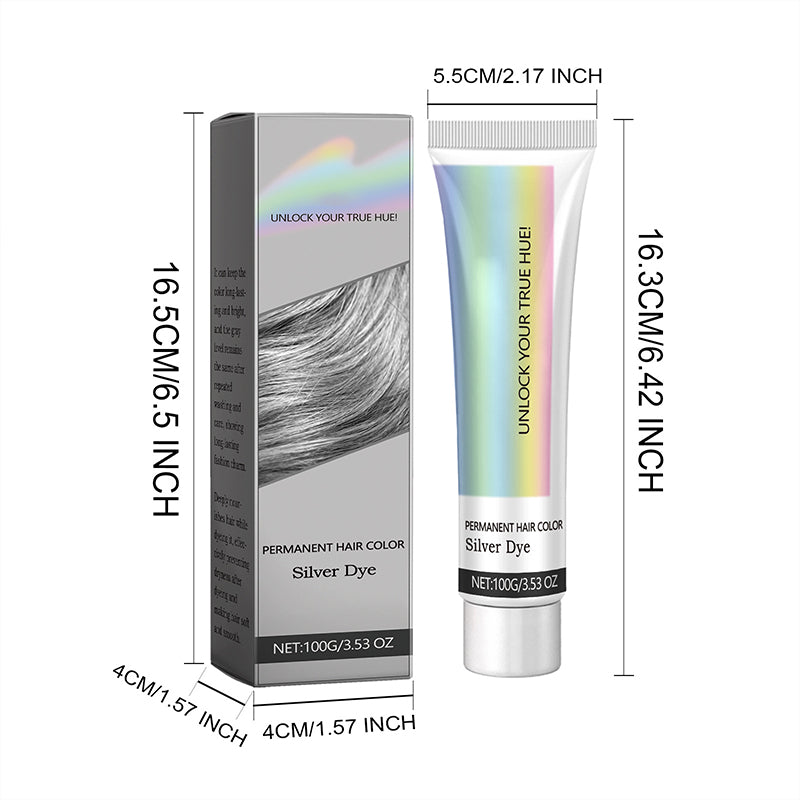 2-in-1 Natürlicher Essenzen-Extrakt Silber Haarfarbe/2-in-1 Natürlicher Essenzen-Extrakt Silber Haarfarbe