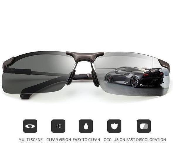 đ¶ïž2026 Photochrome Sonnenbrille mit entspiegelten, polarisierten GlĂ€sern