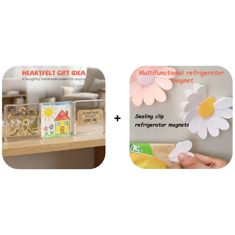 🎨Klares Acryl-DIY-Kühlschrankmagnet-Set