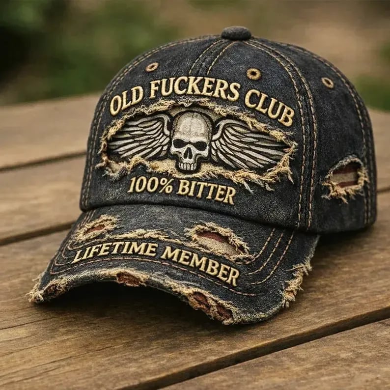 🧢Old F*ckers Club – Vintage-Baseballkappe