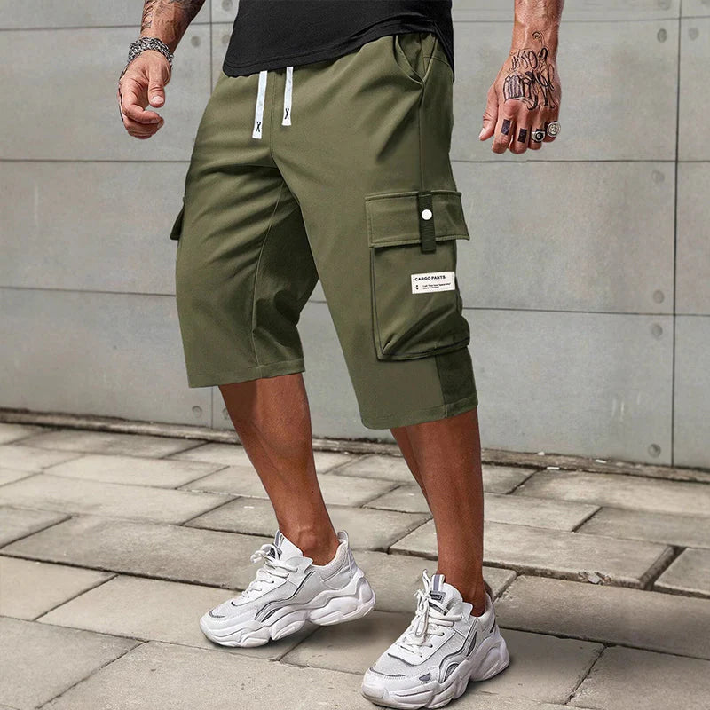 ✨🔥Lässige 3/4-Cargohose für Herren mit Kordelzug🩳
