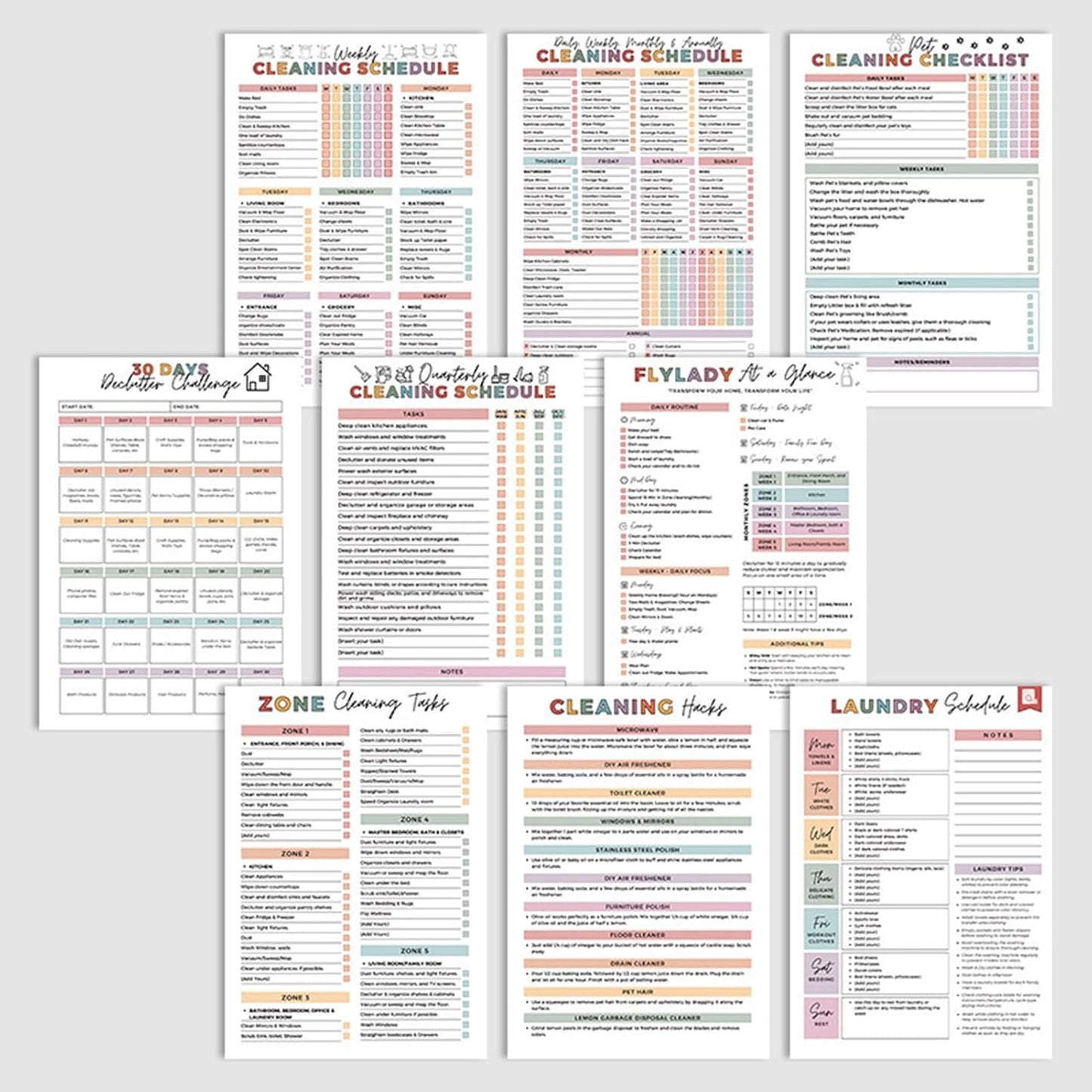 🔥🔥ADHS-Toolbox für Putzen und Aufräumen — Haushaltsplaner