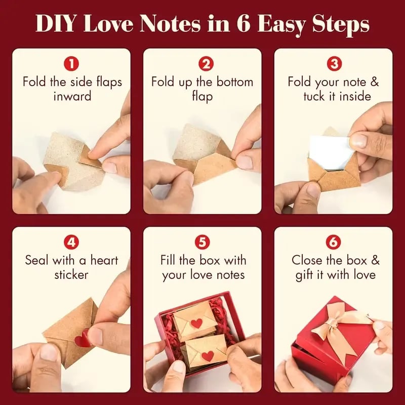 💖Heißes Valentinstagsangebot🌹DIY-Liebesbriefkasten – Mini-Karten und Umschläge ✨💖
