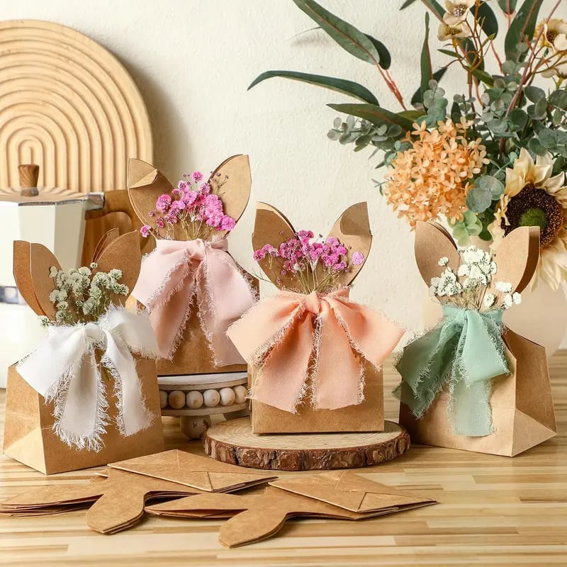 🔥🐇 Boho Bunny Oster-Süßigkeitentüten (✨24 Stück)