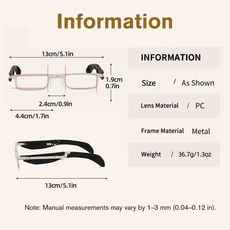 (🎁Letzter Tag 49 % Rabatt)👓Klappbare Lesebrille mit Blaulichtfilter und Etui