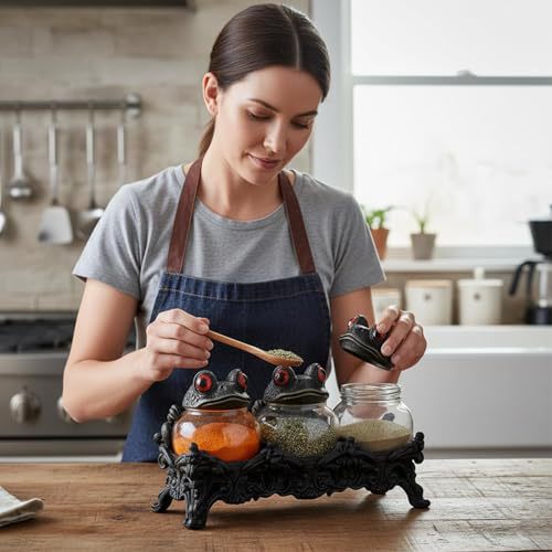 Handgefertigte Hexenfrosch-Gewürzdosen 🐸🧙