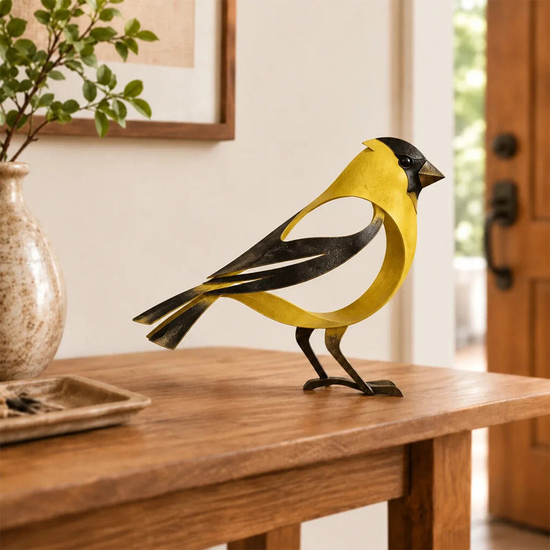 🕊️Elegante und minimalistische Vogelskulptur aus Metall – flüchtige Momente der Leichtigkeit in der Natur!