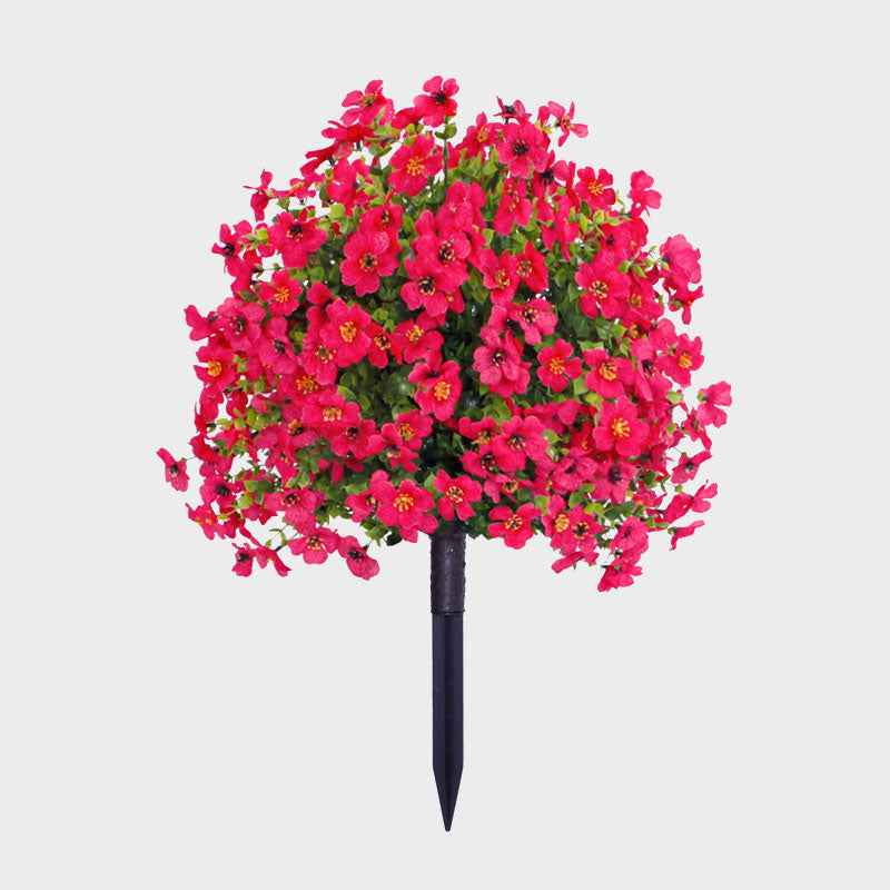 Blumendekoration aus künstlichem Eukalyptus und Veilchen zum Einstecken