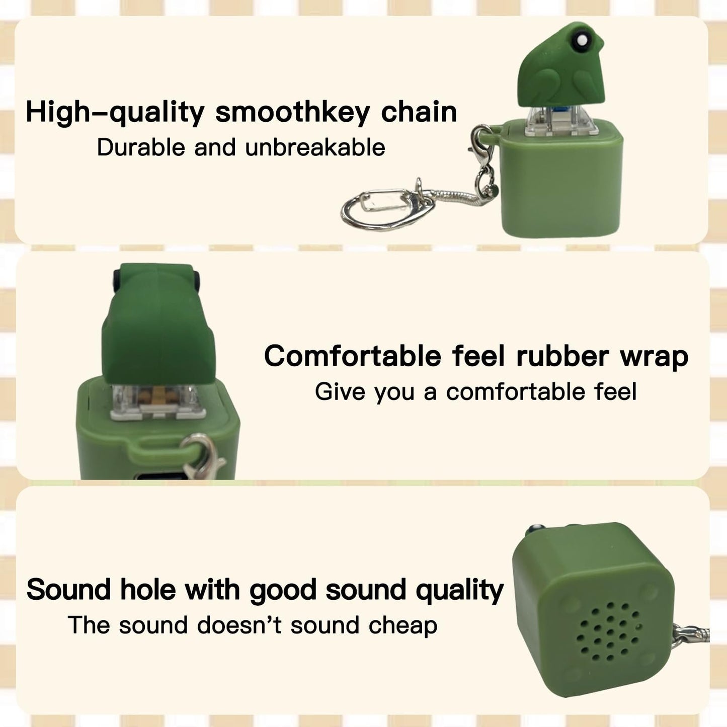 🐸Froschquakendes Fidget-Spielzeug – Wiederaufladbarer Froschquak-Schlüsselanhänger, Stressabbau durch Froschquaken mit bunten Lichtern, lustiges und tragbares Spielzeug zur Linderung von Angstzuständen