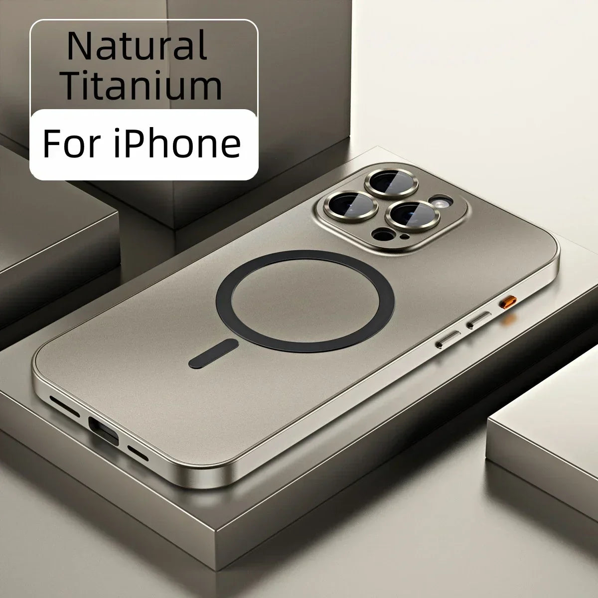 Einfache magnetische Handyhülle aus Metall für das iPhone