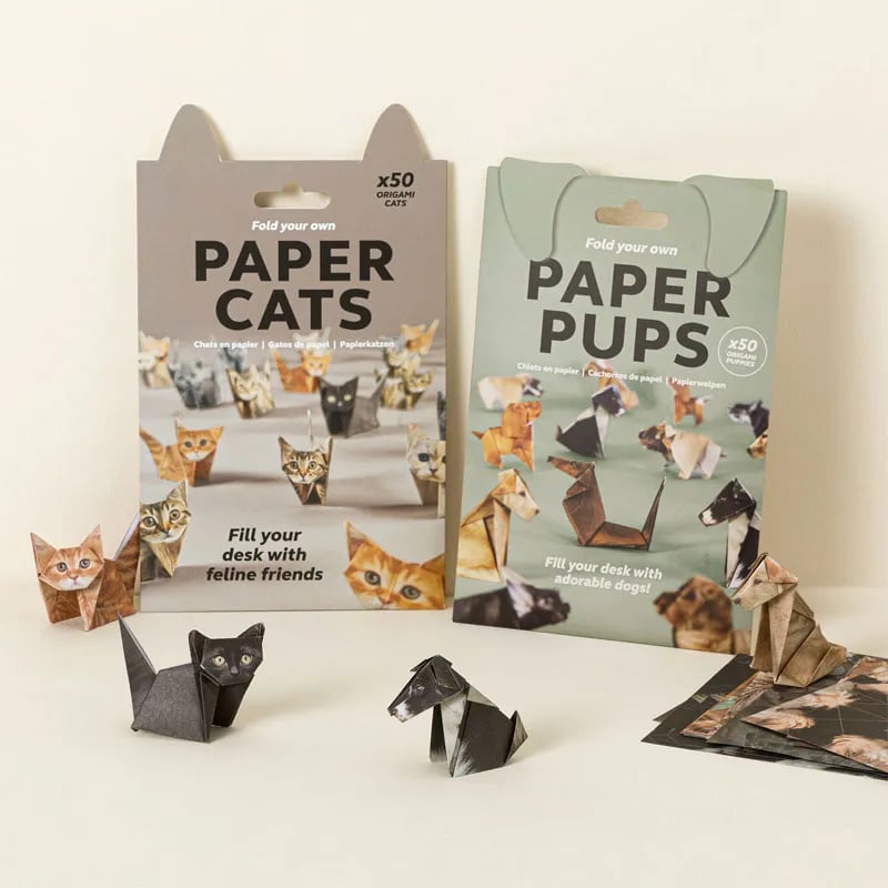 DIY-Papierkatzen zum Selbstbasteln