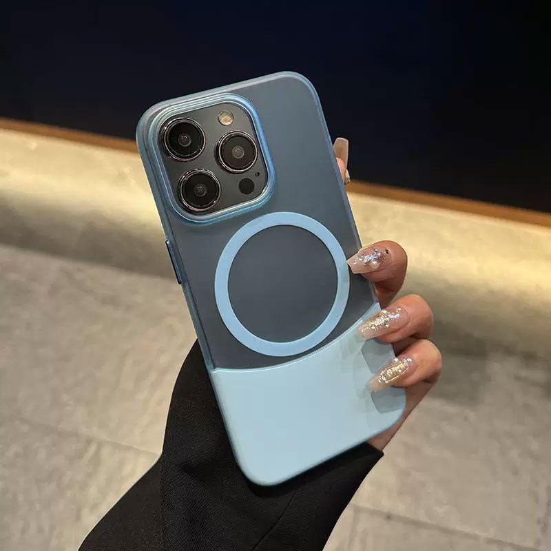 Creative Frosted Case med kontrastsömmar