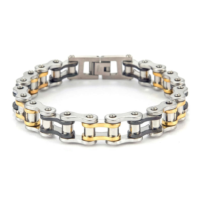 Fahrrad-Titanstahl-Motorradkettenarmband