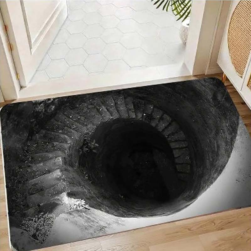 Visuelle Illusion Endless Abyss-Muster HD-bedruckte rutschfeste Türmatte