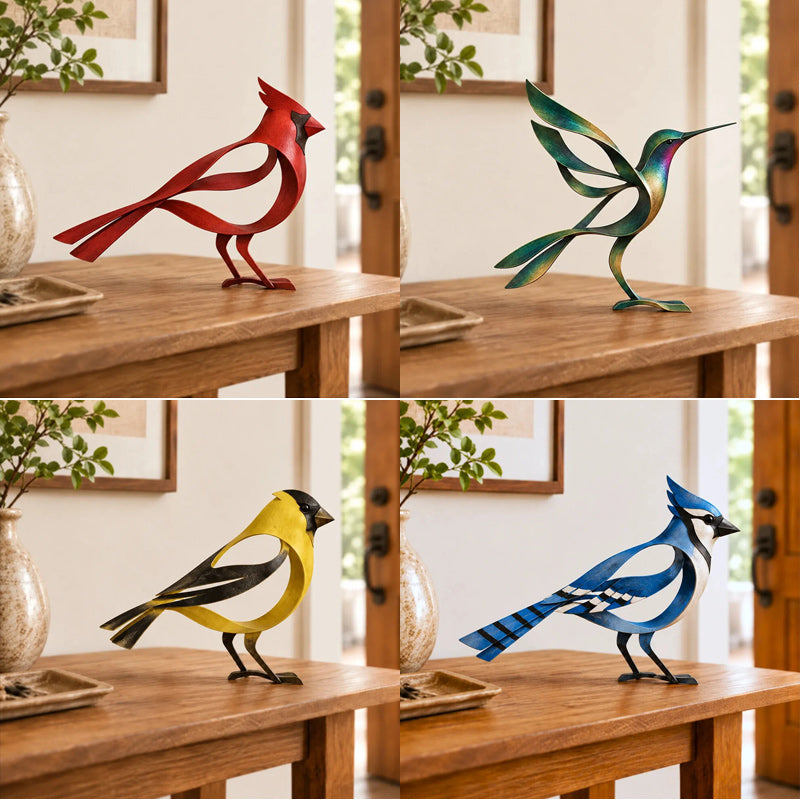 🕊️Elegante und minimalistische Vogelskulptur aus Metall – flüchtige Momente der Leichtigkeit in der Natur!