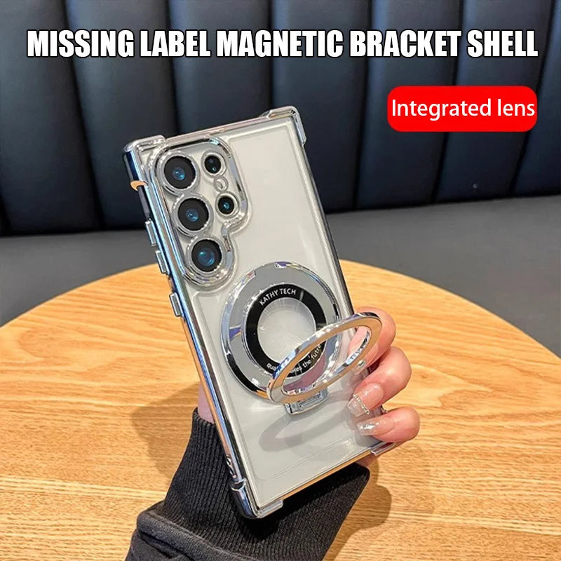Galvanisierter magnetischer Ständer Handytasche für Samsung