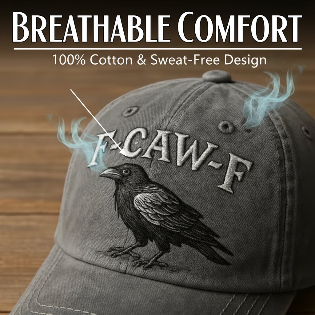 🔥Letzter Tag 49 % Rabatt – 🐦‍⬛F-CAW-F Krähenhut