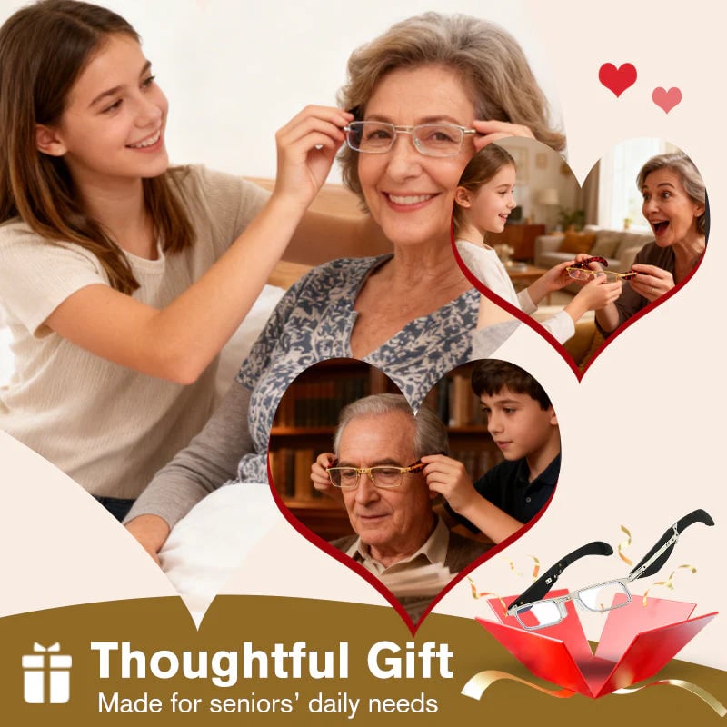 (🎁Letzter Tag 49 % Rabatt)👓Klappbare Lesebrille mit Blaulichtfilter und Etui