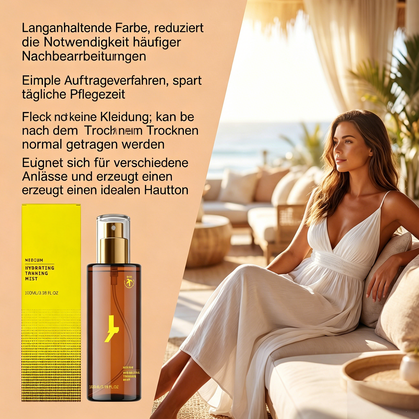 🍒 Selbstbräuner Spray mit Kirschduft – Perfekte Sommerbräune in Sekunden