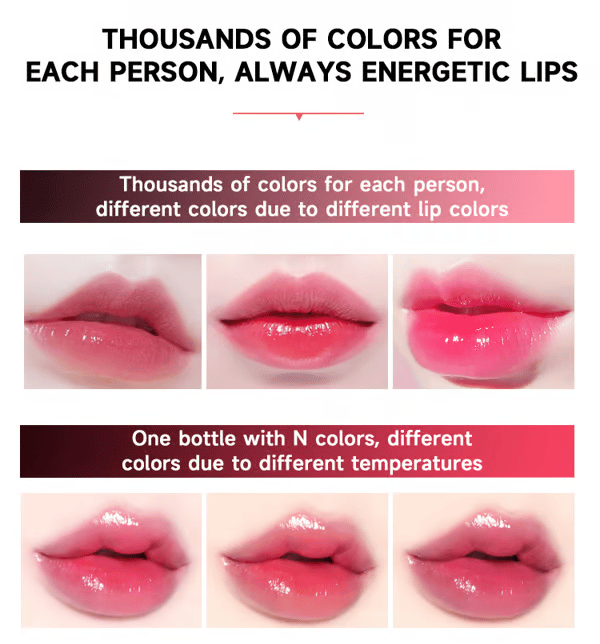 pH-Wert farbwechselnder, goldfarbener Lippenstift / übertragungsfester pH-Lippenstift